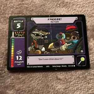 Freeze! Action Card kids next-door trading card game 101/120